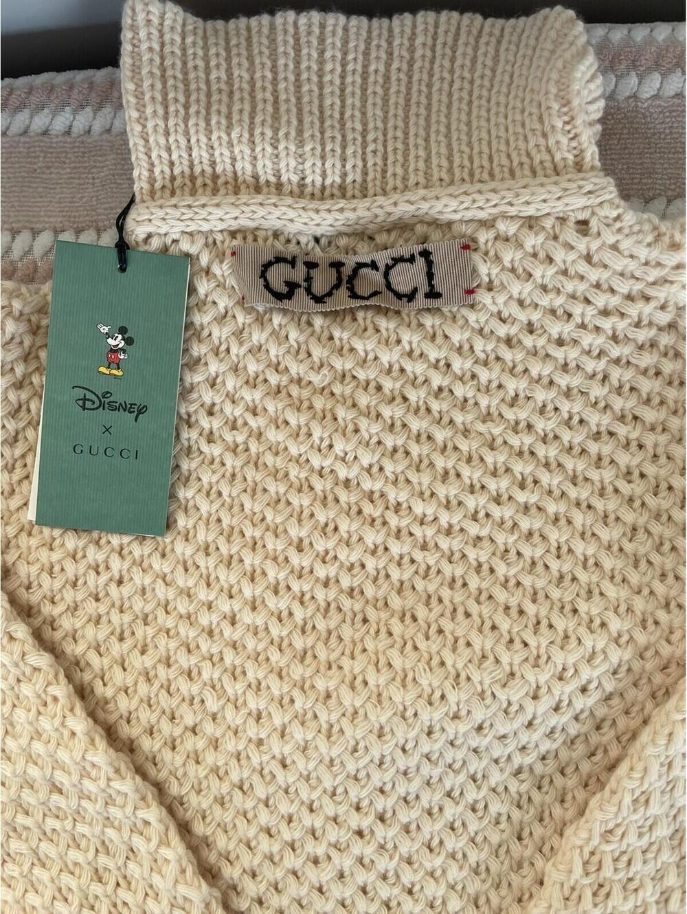 Gucci Mickey Mouse Disney Embroidered Sweater Sz XXS NEW!!! RARE!!! - Picture 7 of 10